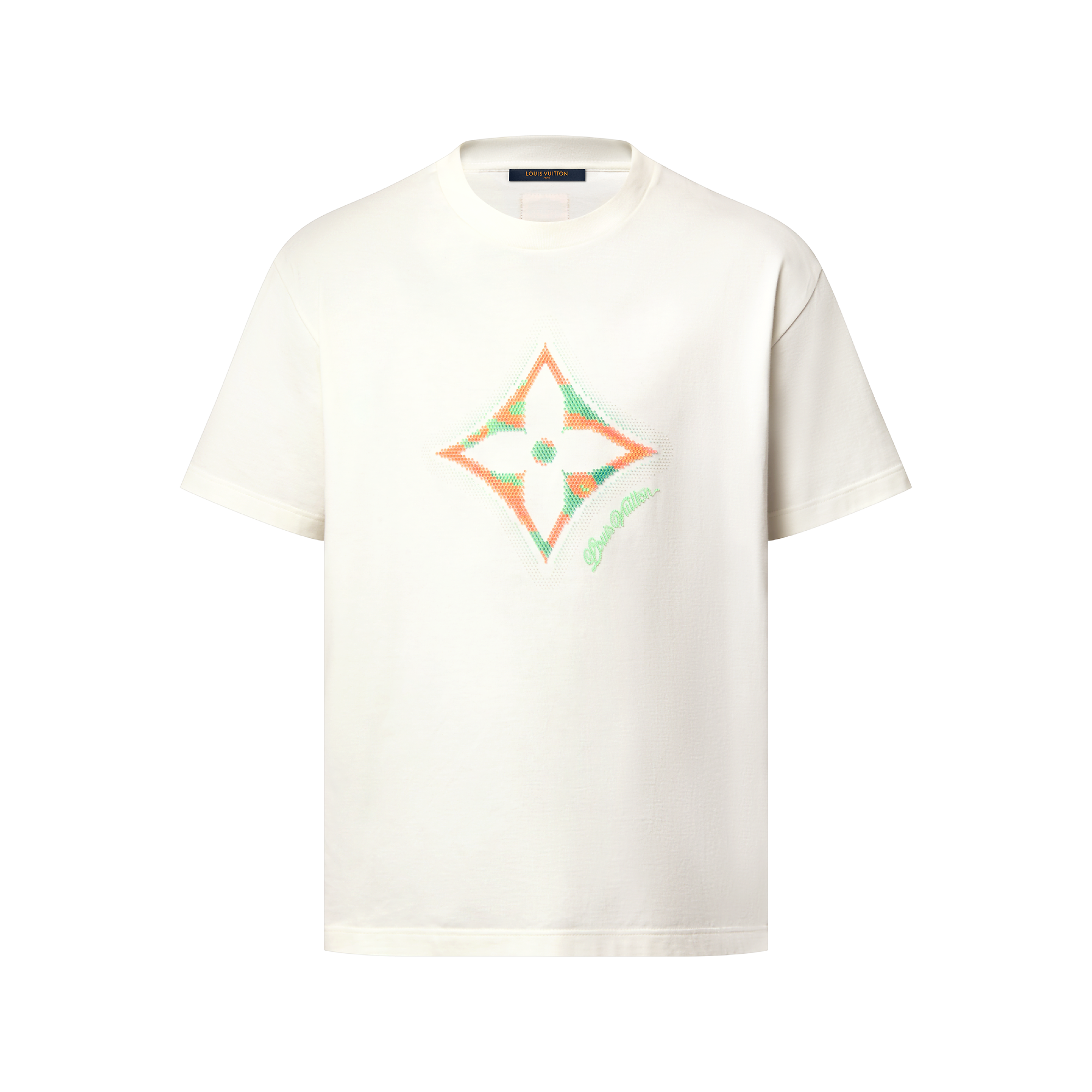 Shop LOUIS VUITTON Monogram Flower 3D Gradient Print T-Shirt at